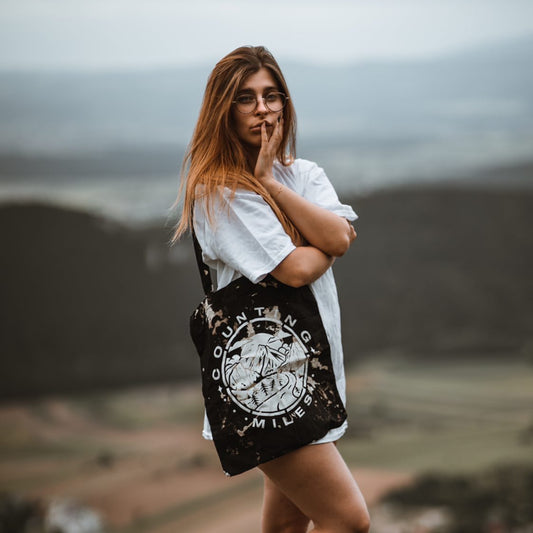 Acid Washed Mountains Tote Bag