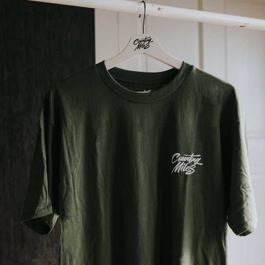 Olive Green Peck Logo Tee