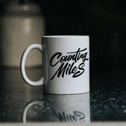 Counting Miles Logo Mug