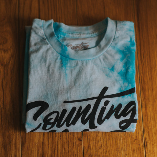 Sky Blue Tie-Dye Logo Tee